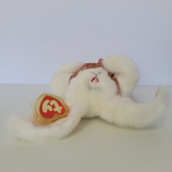 Vintage 1993 TY "The Attic Treasures Collection" Jointed Plush Long Eared Rabbit - Picture 9 of 14